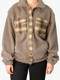 Dora Plaid Accent Shacket |