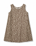 Mocha Leopard Print Sleeveless Shift Dress