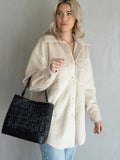 Lyric Knit Textured Jacket w/ Faux Pockets |